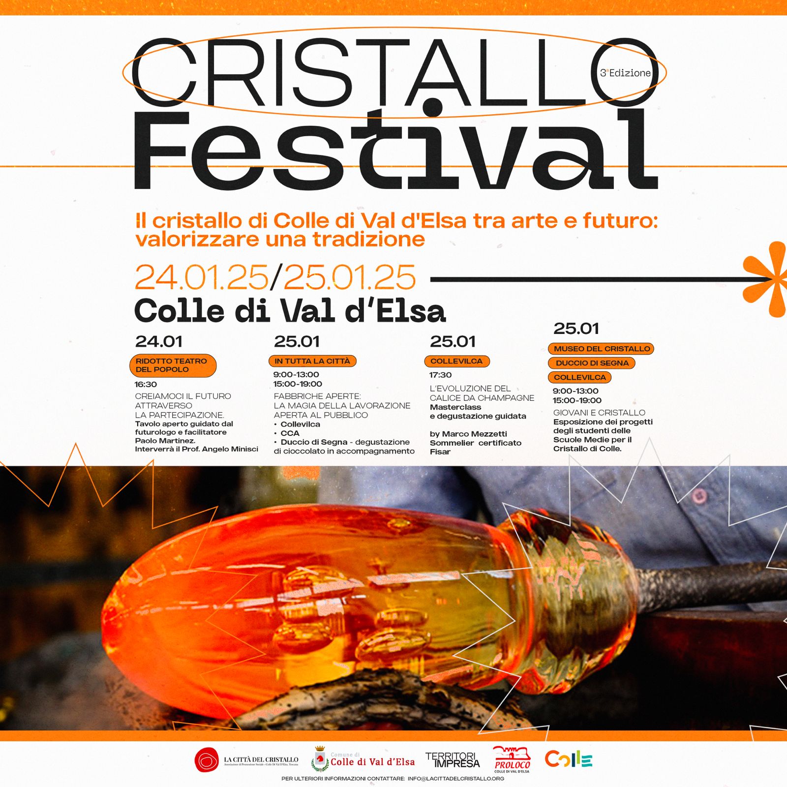 CRISTALLO FESTIVAL - Il Cristallo di Colle tra arte e futuro: valorizzare una tradizione - 24 e 25 gennaio 