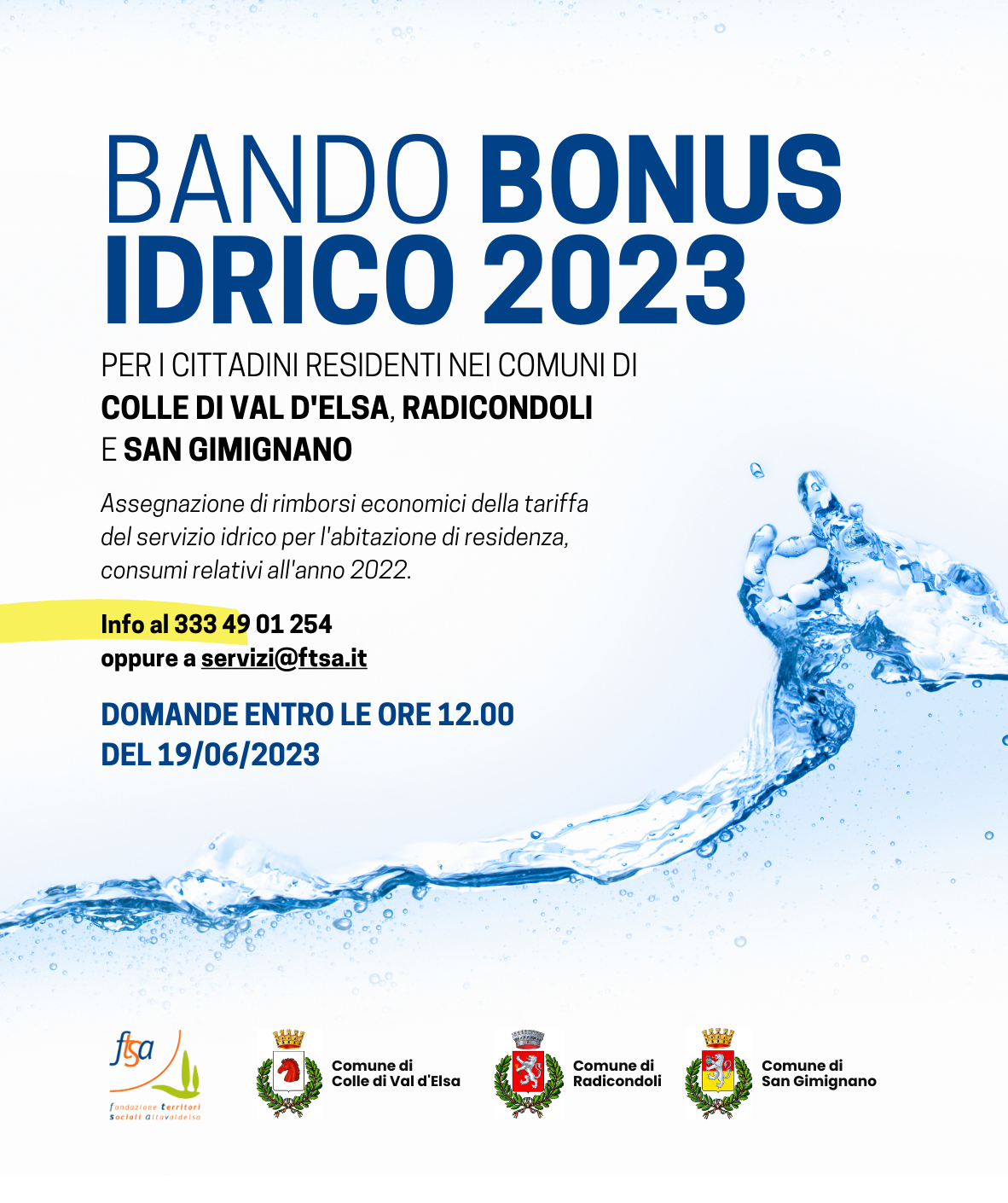 Bando BONUS IDRICO 2023