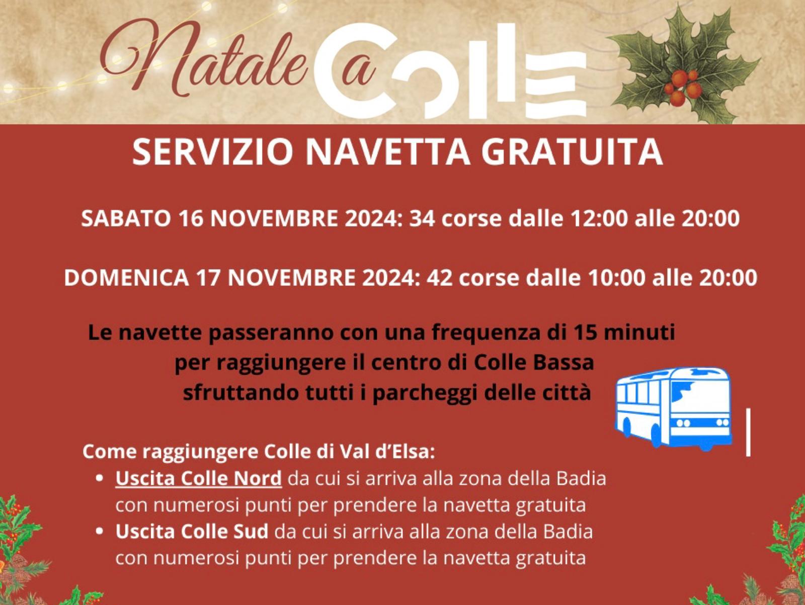 Natale a Colle. Ormai al via tanti appuntamenti diffusi e l'accensione delle luminarie. La Città è pronta ad accogliere i visitatori. 