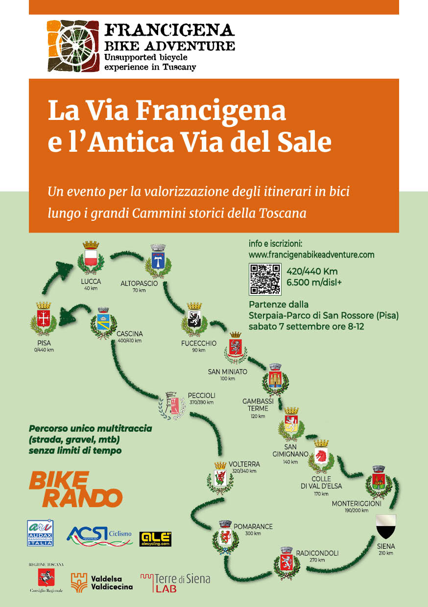 Francigena Bike Adventure - La Via Francigena e l'Antica Via del Sale - 7 e 8 settembre