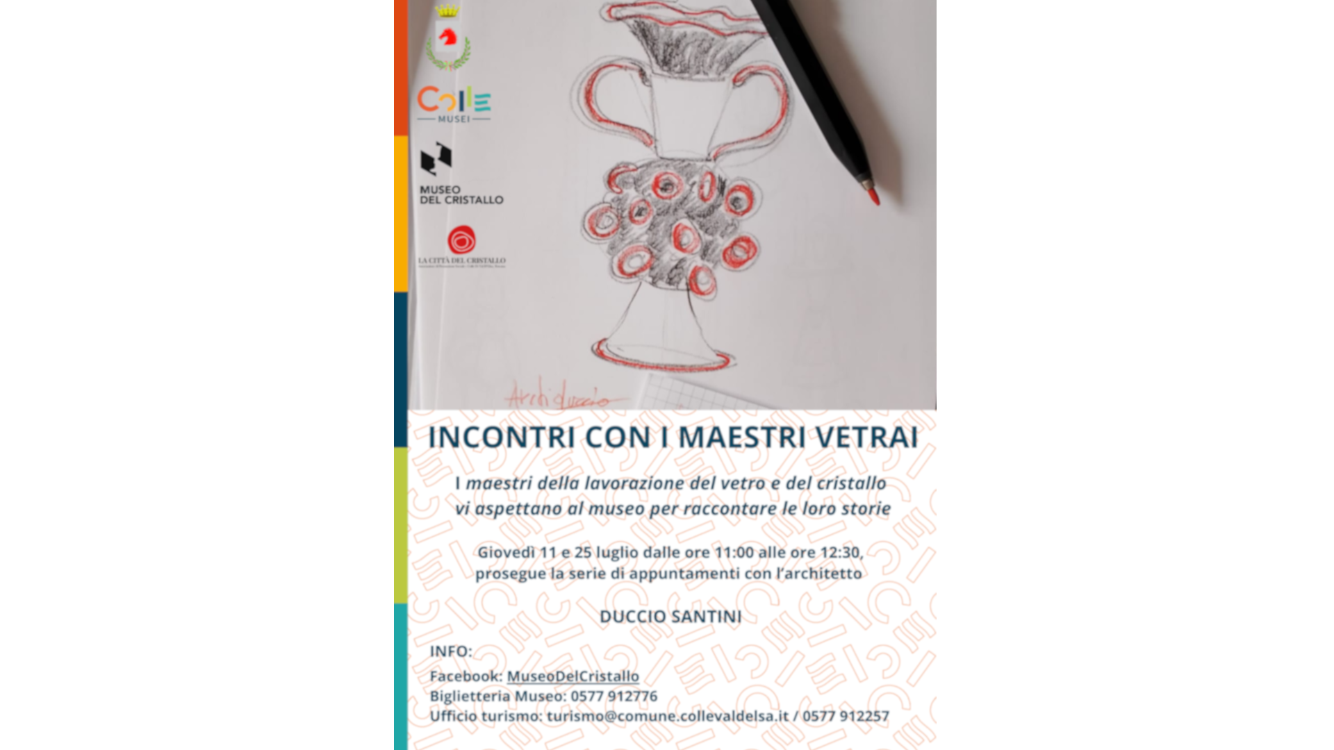 INCONTRI CON I MAESTRI VETRAI - 11 e 25 luglio - Museo del Cristallo