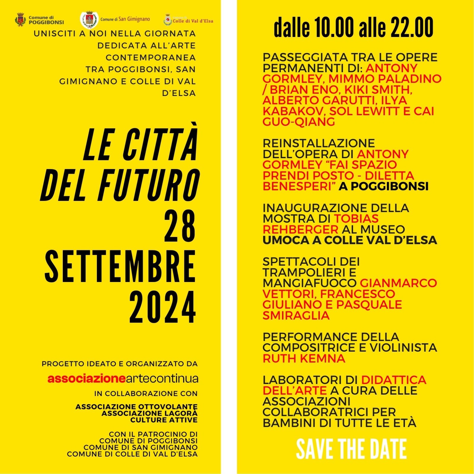 Save the Date 28 settembre 2024